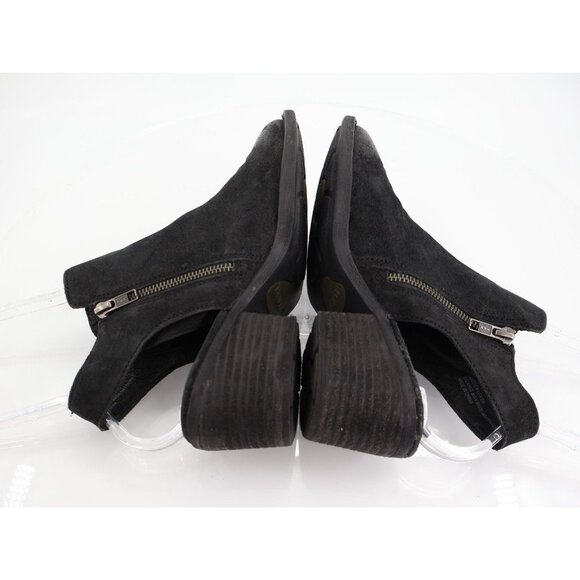 Born Women's Monikah Boot Size 7 Black Suede Bootie Slingback Heel Boho Comfy - Picture 6 of 11